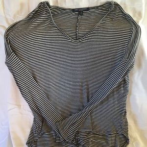 Black & White Stripe Top